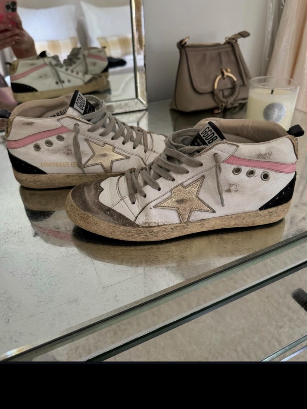 Golden goose midstars size 8